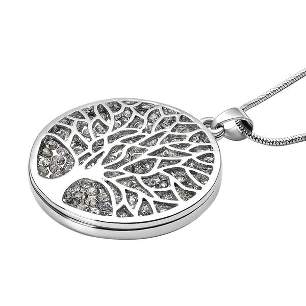 Wei&szlig;er Kristall-Anh&auml;nger mit Kette image number 3