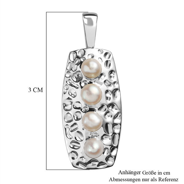 Süßwasser Perle Anhänger in Silberton image number 5