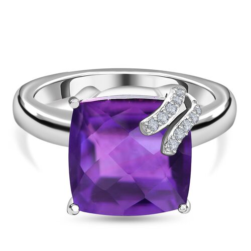 Lusaka Amethyst und Zirkon-Ring - 5,83 ct. image number 0