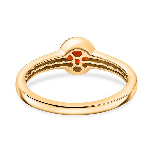 D'Joy AA mexikanischer Kirschfeuer-Opal Ring - 0,36 ct. image number 6