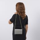 100% Echtleder Clutch mit RFID Schutz, Grau image number 9