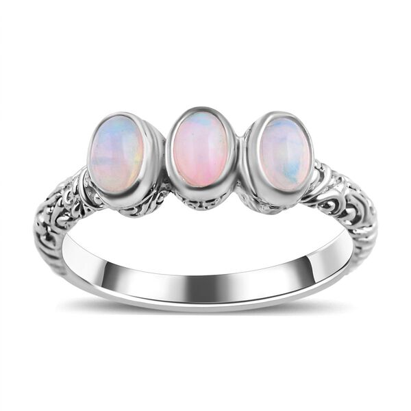 Royal Bali Kollektion - Nat&uuml;rlicher, &auml;thiopischer Welo Opal-Ring - 0,98 ct.