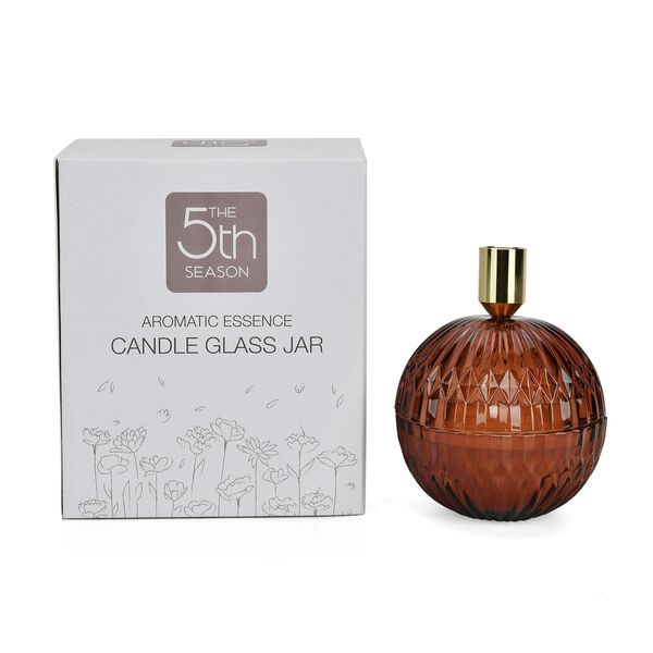 The 5th Season: Premium-Kollektion: Duftkerze im Glas, 20h Brenndauer, Amber image number 6