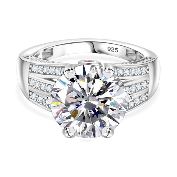Moissanit und afrikanischer Rubin-Ring - 5,57 ct.
