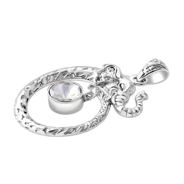 Royal Bali - Moissanit Elefant Anh&auml;nger 925 Silber ca. 0.83 ct image number 3