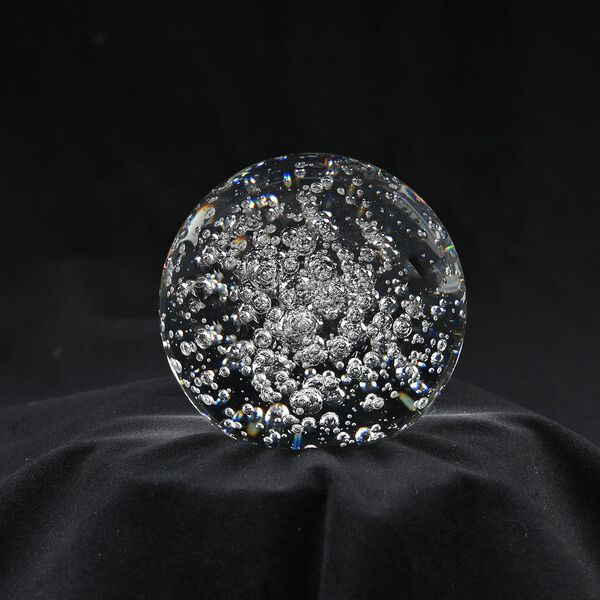 Blaue Kristallkugel mit LED-Licht image number 2