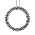 LUXURIANT DIAMOND - Lab Grown Gr&uuml;ner Diamant VS-EF SGL zertifiziert Schmuckset ca. 50 cm 925 Silber rhodiniert ca. 1,00 ct.