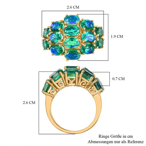 Pfau Quarz Triplett Ring - 7,39 ct. image number 6