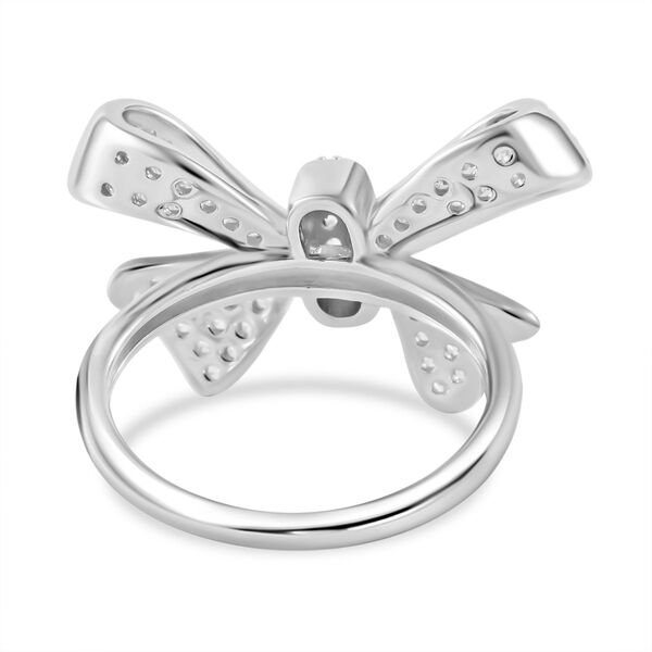 LUSTRO STELLA - Weißer Zirkonia Ring 925 Silber rhodiniert (Größe 20.00) image number 3