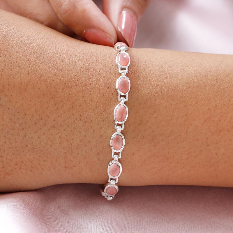 Oregon Pfirsich Opal Armband, 925 Silber platiniert, 6,57 ct | SHOPLC