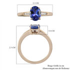 AAA Tansanit und Diamant-Ring, 585 Gelbgold  ca. 1,78 ct image number 6