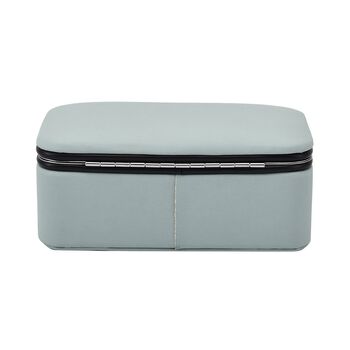 Schmuckbox aus Kunstleder, Blau