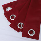 Blackout solid curtain with 8 metal rings in 2pcs/set Material: 100%polyeser,210gsm Top: 8 eyelets;size:52*96inch;weight:1.6kg image number 5