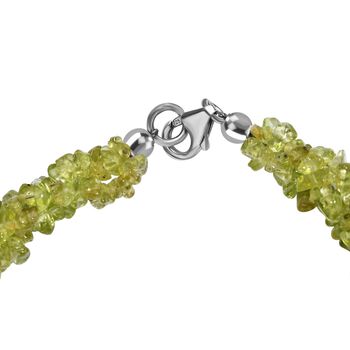 Nat&uuml;rliches Peridot Armband, 19 cm - 100 ct.