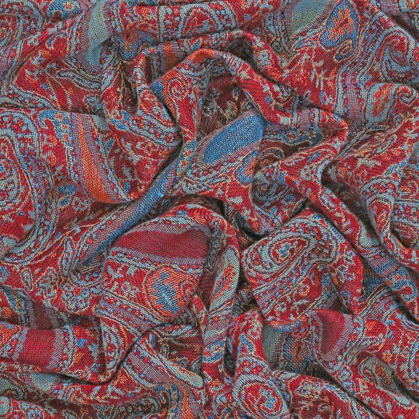 Paisley bedruckter Schal in lila image number 5