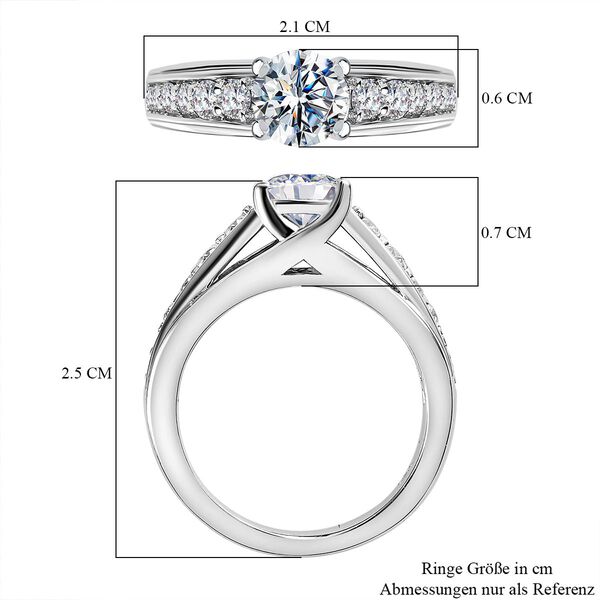 Moissanit Ring - 1,20 ct. image number 7