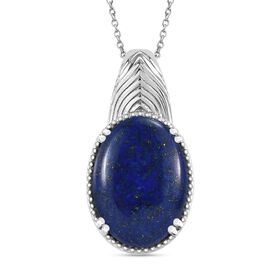Lapislazuli Anhänger mit 45cm Kette - 26 ct.