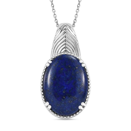 Lapislazuli Anhänger mit 45cm Kette - 26 ct. image number 0