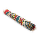 Handgewebter Teppich aus 100% Baumwolle, 150 cm Durchmesser, Mandala Rot image number 6