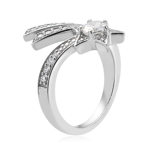 K&uuml;nstlicher Diamant-Ring, Ionenbeschichtetes Messing  ca. 1,26 ct image number 4