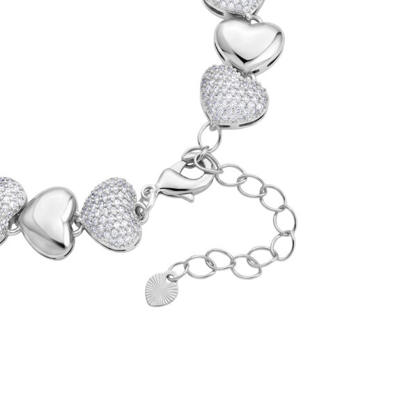 Wei&szlig;er Zirkonia Armband ca. 18 cm Nickelfreies Messing Standard 4.50 ct image number 4