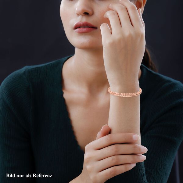 Reiner Edelstahl IP Rosa Plattierung Armreif ca. Flexibles cm ca. 15,00g image number 3