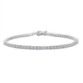 LUXURIANT DIAMANT - Lab Grown Diamant SI-GH SGL zertifiziert Armband ca. 19 cm 925 Silber rhodiniert ca. 4.00 ct