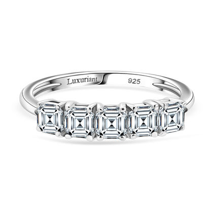 LUXURIANT DIAMOND - Lab Grown Diamant VS-EF Ring 925 Silber Rhodiniert (Gr&ouml;&szlig;e 18.00) (10-15 Werktage Lieferzeit) ca. 1.00 ct