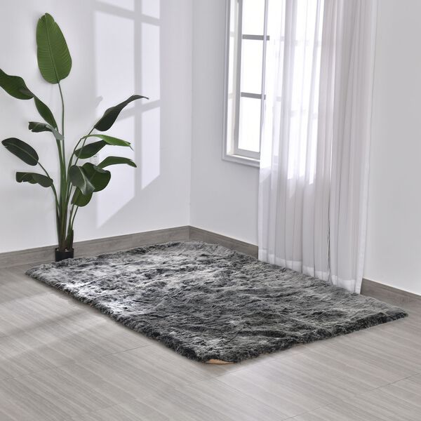 Kunstfell Teppich, Braun meliert