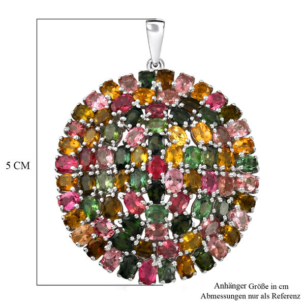 D'Joy AA Mehrfarbig-Turmalin Anh&auml;nger 925 Silber Rhodiniert ca. 15.02 ct image number 5