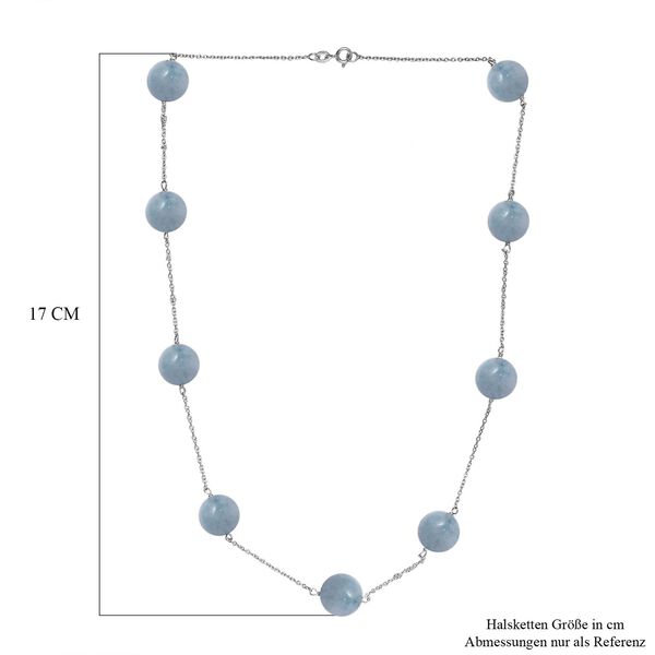 Aquamarin Halskette, 50 cm - 40 ct. image number 6