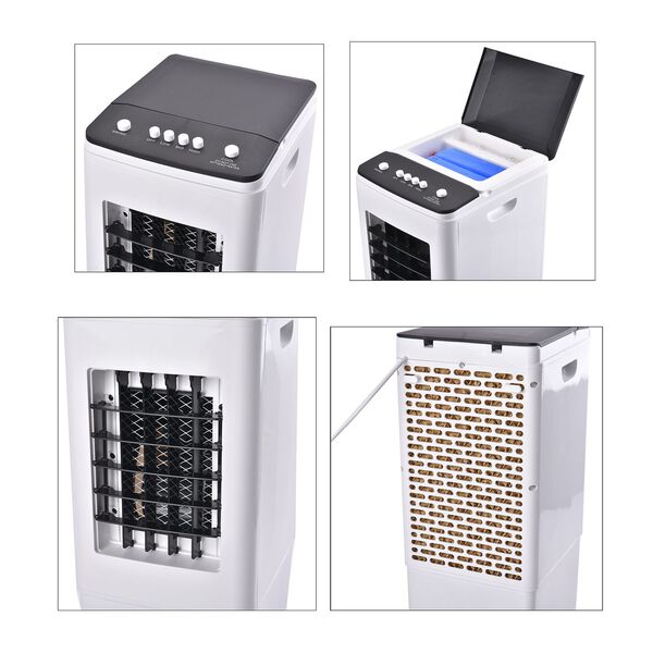 Mobiler Klimaanlagen-Ventilator, schwarz-wei&szlig; image number 9