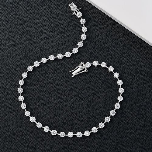 LUXURIANT DIAMOND - Lab Grown Diamant VS-EF IGI zertifiziert Armband ca. 19 cm 375 Weiß Goldca. 4.00 ct image number 1