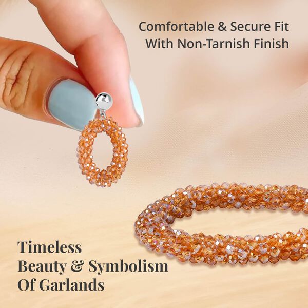 Champagner Glasperlen-Schmuckset image number 3