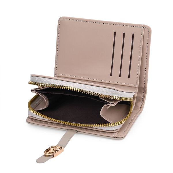 2-teiliges Geldb&ouml;rsen-Set im Krokopr&auml;gungs-Design, Lange Geldb&ouml;rse 20x10x3cm und Bifold-Geldb&ouml;rse 12x9x3,5cm, Grau image number 7