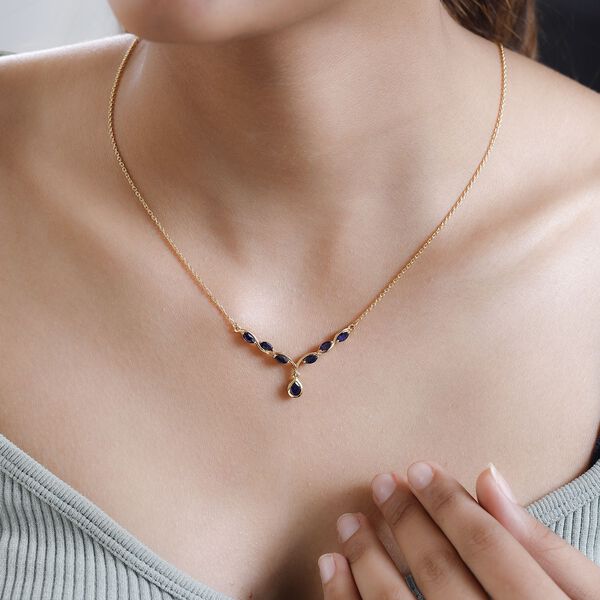 Blue Elegance Masoala Saphir Halskette image number 3