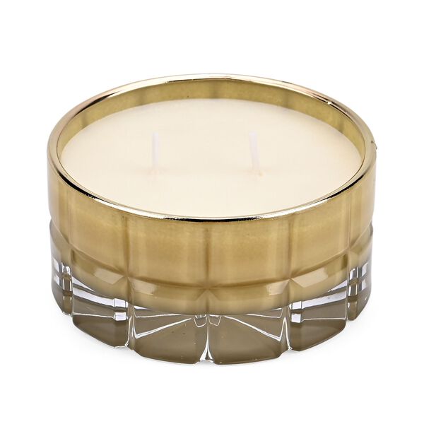 LIVMORE - Duftkerze Winterzauber-Design, 28 Std. Brenndauer, 150g, 4,5 ml &auml;therisches &Ouml;l, Oud-Holz, Gr&uuml;n image number 4