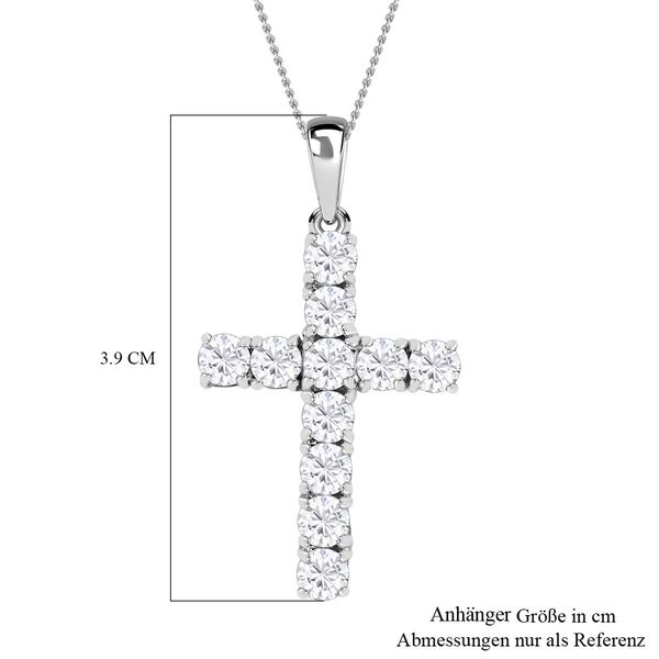 Wei&szlig;er Kristall-Anh&auml;nger mit 50cm Kette - 2,08 ct. image number 8