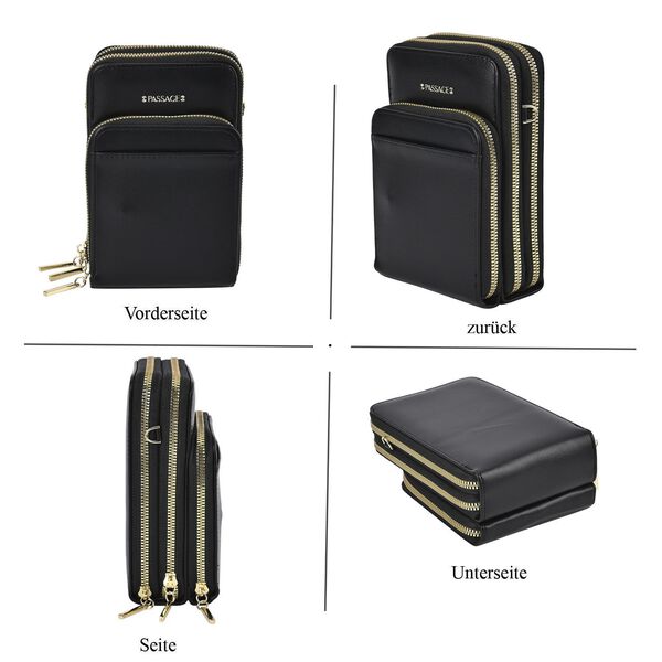 Passage Crossbody-Tasche in schwarz image number 4