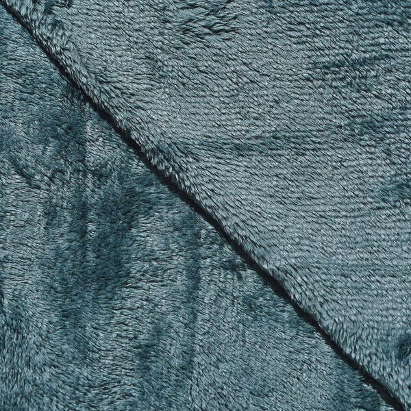 Premium Kuscheldecke aus 100% Mikrofaser, 450 gsm, Größe: 150x220 cm, blaugrün image number 8