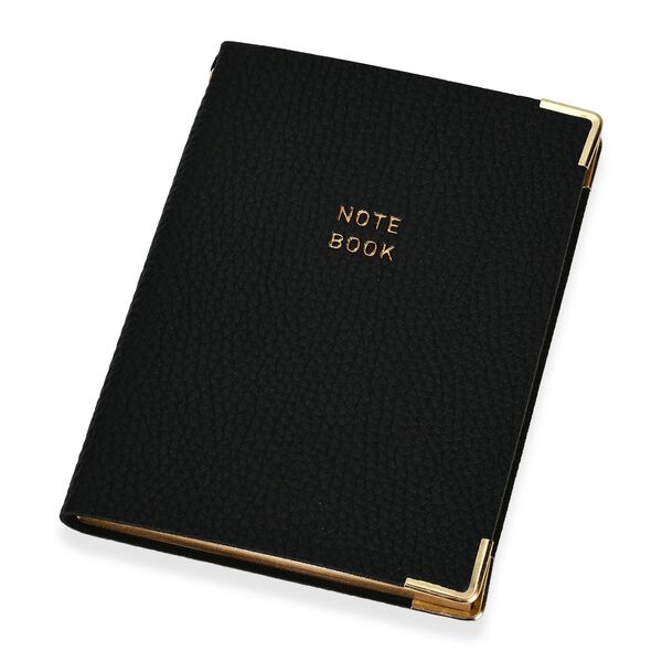 Premium-2er-Set; Notizbuch und Taschentagebuch mit geschnitztem, samtigem Hardcover und Kugelschreiber, schwarz image number 10