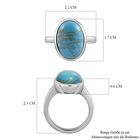 Blaues Türkis Ring  (Größe 16.00) ca. 5,63 ct image number 6