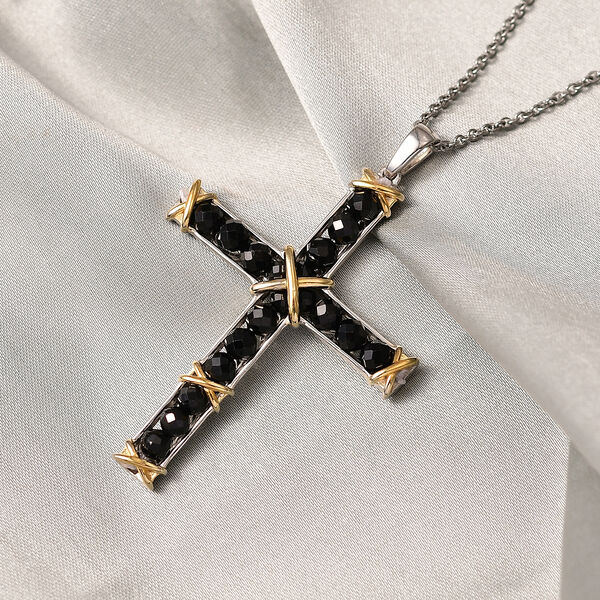 EverTrue AA schwarzer Spinell Anhänger mit 50cm Kette - 5,70 ct. image number 1