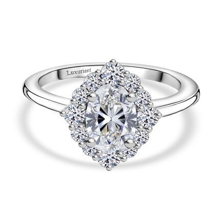 LUXURIANT DIAMOND - Lab Grown Diamant VS-EF IGI zertifiziert Ring 950 Platin (Gr&ouml;&szlig;e 17.00) ca. 1.50 ct