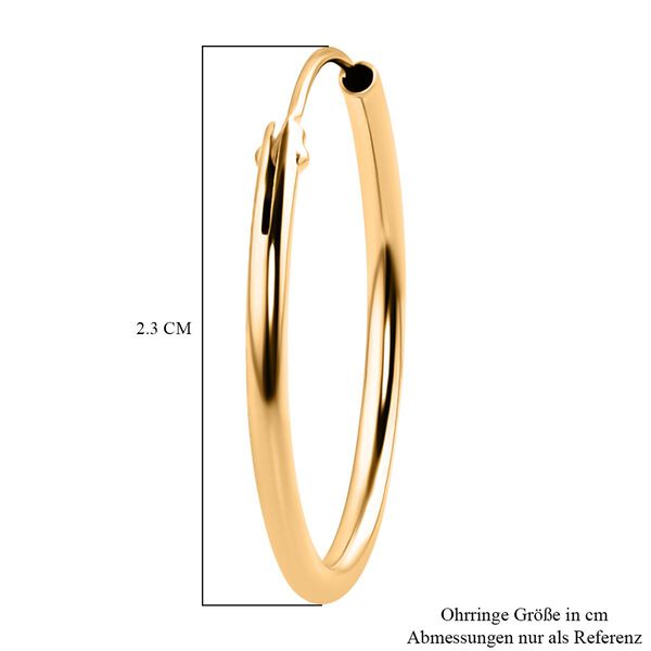 Royal Bali Kollektion - Creolen in 375 Gelbgold image number 5