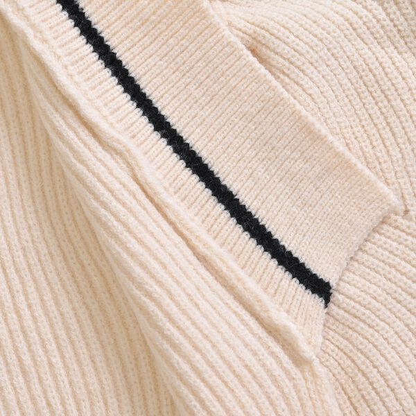 Longline Offener Cardigan, Elfenbein image number 4