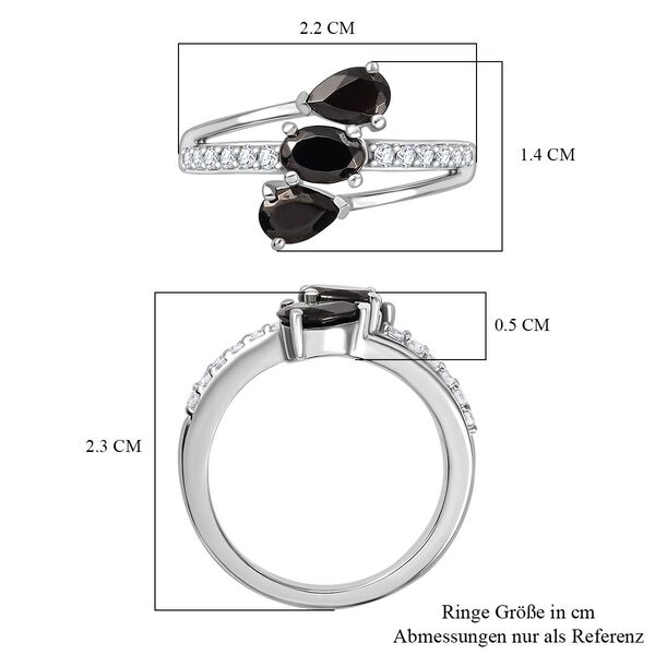 Elite Shungit und Zirkon Ring - 1,01 ct. image number 7