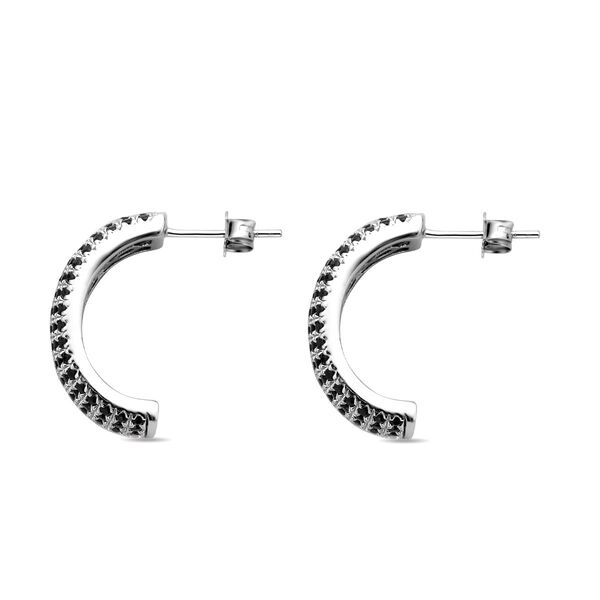 Schwarze Spinell Ohrringe, 925 Silber rhodiniert ca. 0,84 ct image number 5