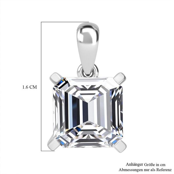 LUXURIANT IGI zertifizierter VS-GH Labor Asscherschliff Diamant Anh&auml;nger in 950 Platin - 5 ct. image number 6