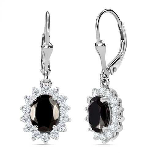 Elite Shungit und Zirkon Ohrhänger - 2,93 ct. image number 0
